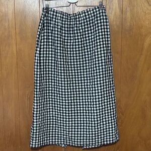 Faherty Gingham Maxi Skirt
